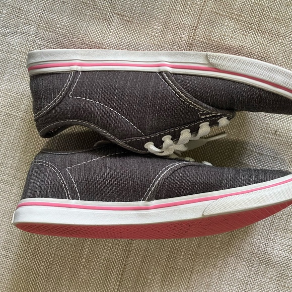 Vans Atwood Low Top Canvas Grey/Pink Skate Casual Womens Sneakers-Sz-5 - Picture 11 of 15